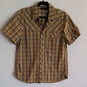 Mammut Yellow and Brown Casual Button Down Shirt